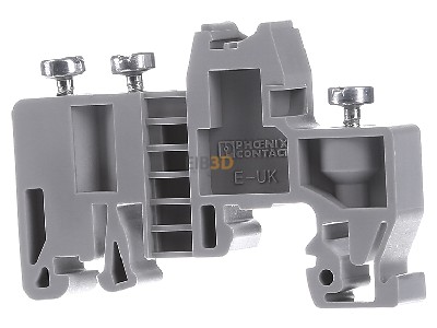 Back view Phoenix E/UK End bracket for terminal block plastic 
