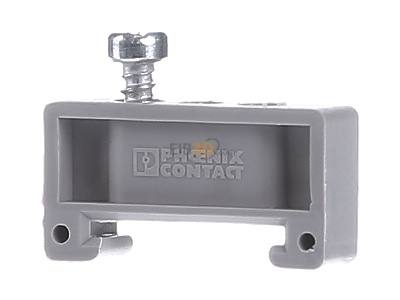 Front view Phoenix E/MK End bracket for terminal block plastic 
