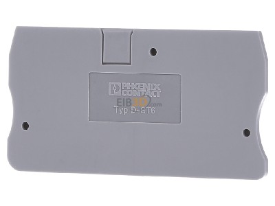 Front view Phoenix D-ST 6 End/partition plate for terminal block 
