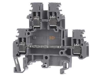 Front view ABB M 4/6.D2 gr Feed-through terminal block 6mm 32A 
