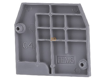 Back view ABB 1SNA118368R1600 End/partition plate for terminal block 
