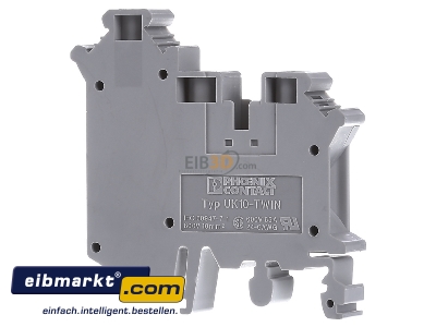 Back view Phoenix Contact UK 10-TWIN Feed-through terminal block 10,2mm 76A 
