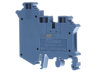 Back view Phoenix UK 10-TWIN BU Feed-through terminal block 10,2mm 57A 
