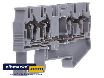 Ansicht links Phoenix Contact ST 4-QUATTRO Durchgangsklemme 0,08-6qmm B=6,2m gr 