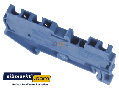 Ansicht oben hinten Phoenix Contact ST 2,5-TWIN BU Durchgangsklemme 0,08-4qmm B=5,2mm bl 
