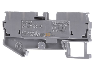 Ansicht hinten Phoenix ST 2,5-QUATTRO Durchgangsklemme 0,08-4qmm B=5,2mm gr 