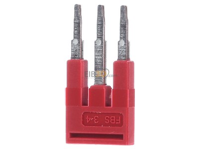 Front view Phoenix FBS 3-4 Cross-connector for terminal block 3-p 
