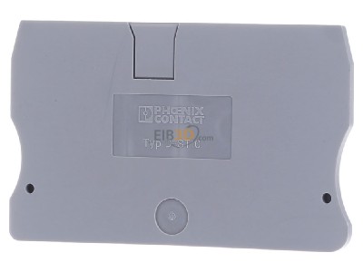 Front view Phoenix D-ST 10 End/partition plate for terminal block 
