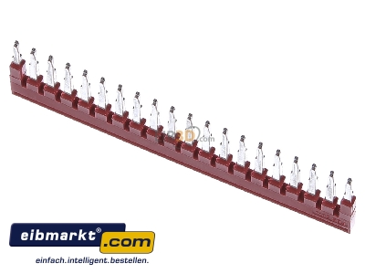 View up front Phoenix Contact FBS 20-4 Cross-connector for terminal block 20-p 
