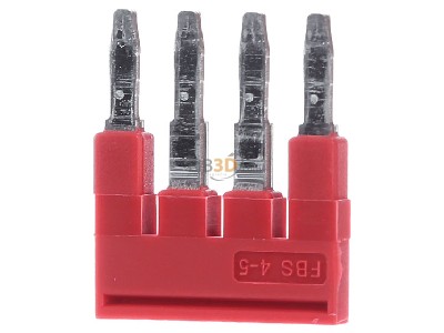 Front view Phoenix FBS 4-5 Cross-connector for terminal block 4-p 
