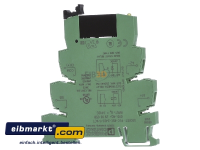 Front view Phoenix Contact PLC-OSC #2966676 Optocoupler 2A - PLC-OSC 2966676
