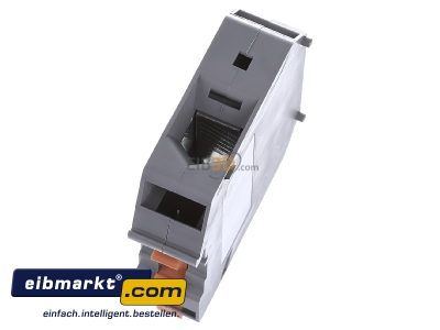 Top rear view Hager KR95P Feed-through terminal block 25mm
