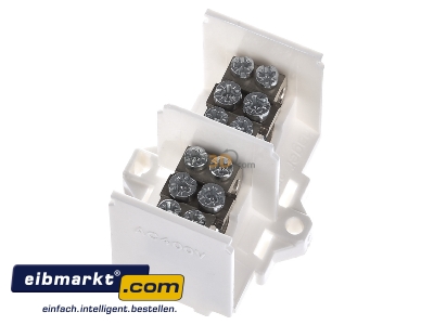 View top right Hager K18SN Power distribution block (rail mount)
