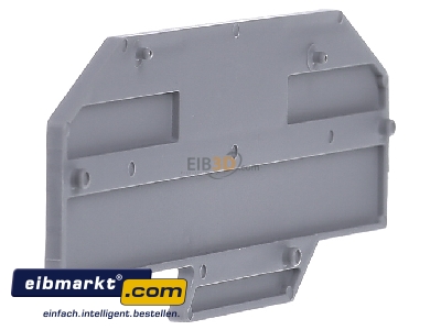 Ansicht links WAGO Kontakttechnik 282-334 Abschluplatte grau 