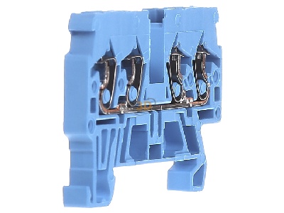 Ansicht links WAGO Kontakttechnik 870-834 Durchgangsklemme 0,08-2,5/4qmm blau 