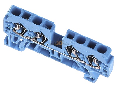 Ansicht oben vorne WAGO Kontakttechnik 870-834 Durchgangsklemme 0,08-2,5/4qmm blau 