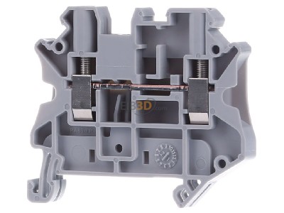 Front view Phoenix UT 4-MTD Feed-through terminal block 6,2mm 32A 
