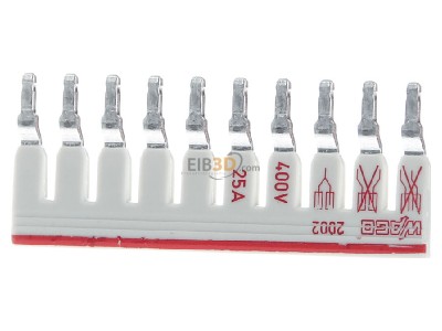 Frontansicht WAGO 2002-480 Schachtelbr�cker lgr. 10-fach,isoliert 