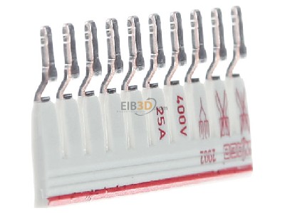 Ansicht links WAGO 2002-480 Schachtelbr�cker lgr. 10-fach,isoliert 