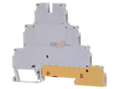 Front view ABB D4/6.T3.P Feed-through terminal block 6mm 32A 
