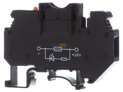 Frontansicht Phoenix UK 6-FSI/C-LED24 Sicherungsklemme 