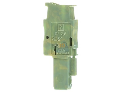 Back view Phoenix SP 2,5/ 1-L GNYE Terminal block connector 1 -p 24A 
