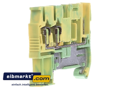 View on the left Phoenix Contact ST 2,5-TWIN/ 1P-PE Ground terminal block 1-p 5,2mm 
