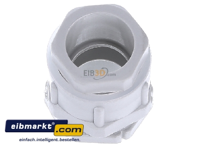 Top rear view Hensel AVS 16 Cable entry coupling piece grey
