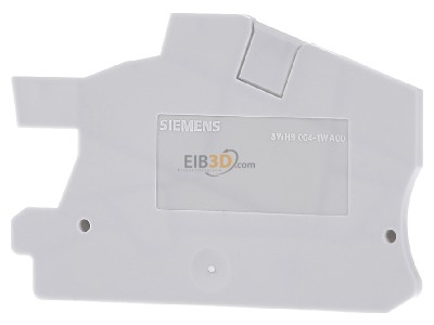 Back view Siemens 8WH9004-1WA00 End/partition plate for terminal block 
