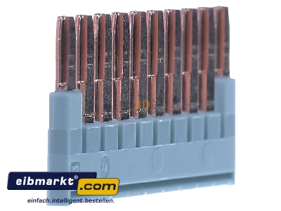 View on the right Siemens Indus.Sector 8WH9020-6BL10 Cross-connector for terminal block 10-p 
