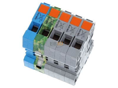 Top rear view WAGO 285-139 Terminal strip 5-p 16...35mm 
