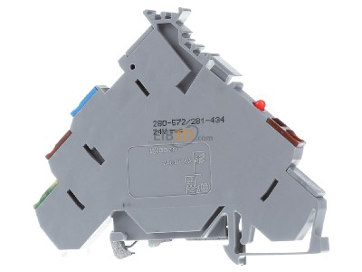 Ansicht hinten WAGO 280-572/281-434 Aktorenventilklemme 24VDC 