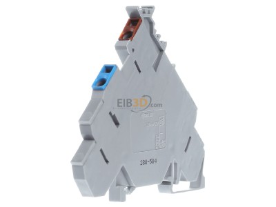 View on the right WAGO 280-584 Sensor/actuator terminal block 1-p 5mm 
