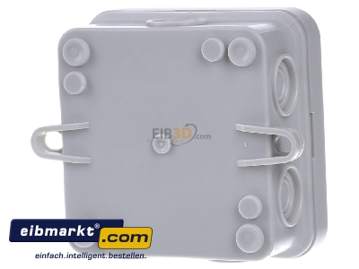 Back view OBO Bettermann A 8 Surface mounted box 75x75mm
