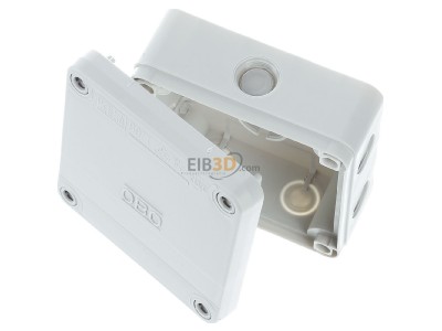 View up front OBO B 9 T M Surface mounted box 110x50mm 
