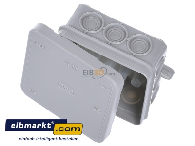 View up front OBO Bettermann A 11 5 Surface mounted terminal box 5x2,5mm
