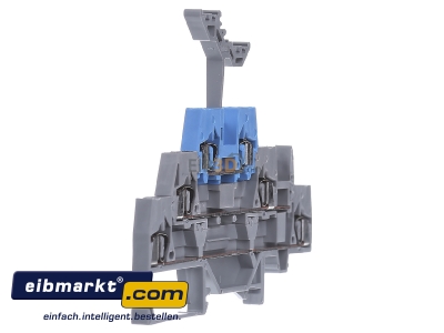 Ansicht links WAGO Kontakttechnik 280-552 Dreistockklemme grau/blau 
