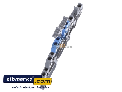 Ansicht oben links WAGO Kontakttechnik 280-552 Dreistockklemme grau/blau 