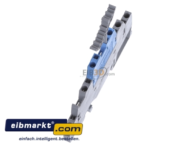 Ansicht oben rechts WAGO Kontakttechnik 280-552 Dreistockklemme grau/blau 