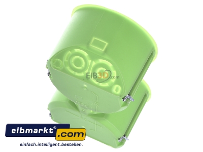 Top rear view Spelsberg HW 050/2 WD Flush mounted box D=68mm
