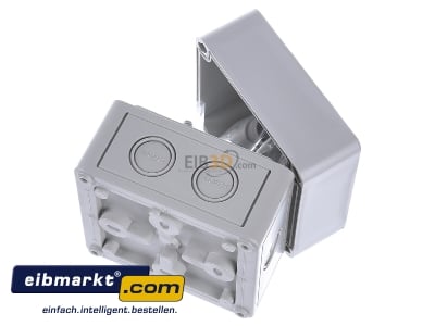 Top rear view Spelsberg RK 4/07 L leer Surface mounted box 110x110mm
