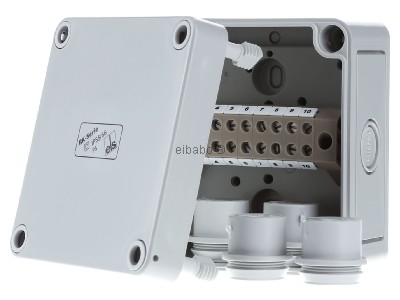 Front view Spelsberg RKK 4/10-10x4qmm Surface mounted terminal box 10x4mm 
