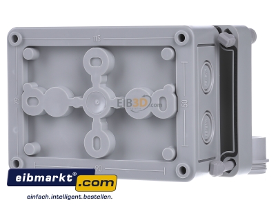 Back view Spelsberg RKK 4/15-15x4qmm Surface mounted terminal box 15x4mm
