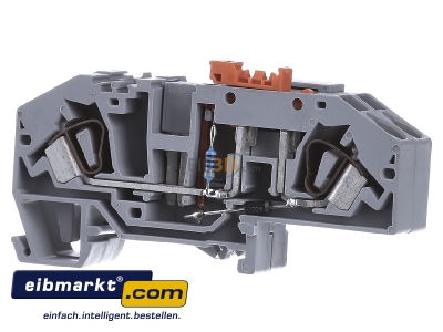 Front view WAGO Kontakttechnik 282-640 Disconnect terminal block 30A 1-p 16mm
