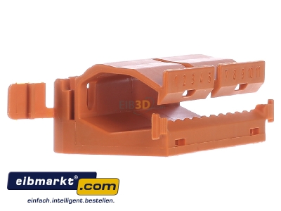 Ansicht links WAGO Kontakttechnik 222-500 Befestigungsadapter f.2-5pol. orange 