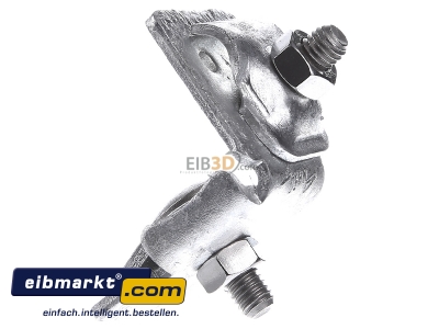 View on the right Dehn+Shne 365 050 Rebate clamp for lightning protection 
