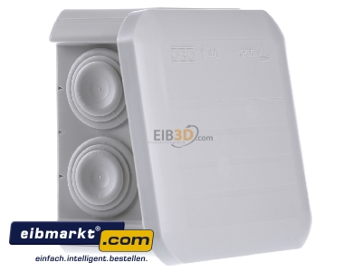 View on the left OBO Bettermann T 40 Surface mounted box 90x90mm
