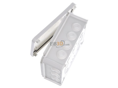 View top right OBO T 160 RW Surface mounted box 190x150mm 
