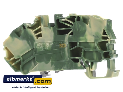 Ansicht hinten WAGO Kontakttechnik 2016-7607 Schutzleiterklemme 16qmm gr-ge 