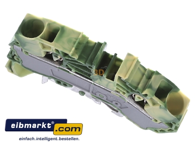Ansicht oben vorne WAGO Kontakttechnik 2016-7607 Schutzleiterklemme 16qmm gr-ge 